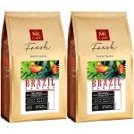 Kawa ziarnista MK Cafe Fresh Brazil Santos Świeżo Palona Arabika 2kg