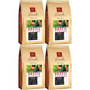 Kawa ziarnista MK Cafe Fresh Brazil Santos Świeżo Palona Arabika 4kg