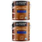Lakier bezbarwny do drewna DREWNOCHRON wodoodporny połysk 2x 2,5L