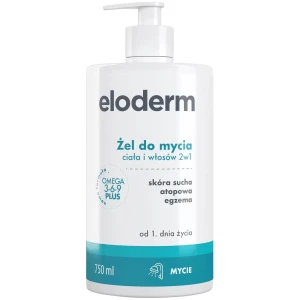 Żel do mycia ciała i włosów Eloderm 2w1 Skóra atopowa egzema 750ml