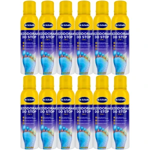 Odświeżacz do stóp 24h SCHOLL 3 w 1 Antyperspirant Ochrona Spray 12x