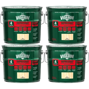 Impregnat ochronny do drewna gruntujący Vidaron V01 Bezbarwny 4x2,5 10L