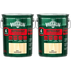 Impregnat ochronny do drewna gruntujący Vidaron V01 Bezbarwny 2x4,5 9L