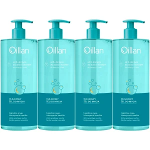 Olejkowy żel do mycia twarzy i ciała Oillan Łagodny Nawilżający 4x 750ml