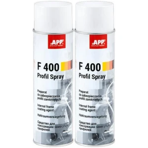 Wosk penetrujący do konserwacji APP F400 Profil Przezroczysty Spray 2x 500ml