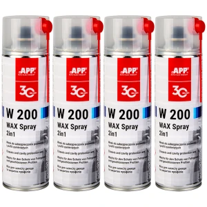 Wosk 2w1 Bezbarwny Podwozie i profile APP W 200 Wax Spray 4x500 2L