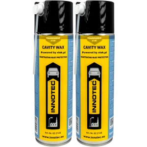 Bezbarwny Wosk Pełzający do konserwacji Innotec Cavity Wax UV Spray 2x 500ml