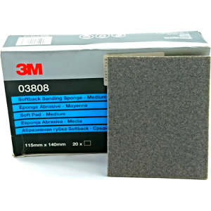 Gąbka ścierna 3M 03808 arkusz 115x140mm Medium P180/P200