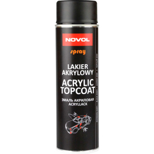 Lakier samochodowy NOVOL Acrylic Topcoat czarny mat 500ml