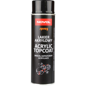 Lakier samochodowy NOVOL Acrylic Topcoat czarny połysk 500ml