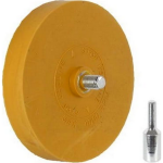 Krążek gumowy do usuwania kleju z karoserii + trzpień