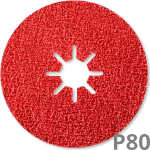 Krążek fibrowy SIA 4570 siabite X 125mm P80+ 50 szt.