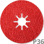 Krążek fibrowy SIA 4570 siabite X 125mm P36+  50 szt.