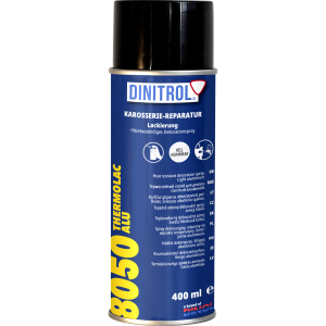 Lakier aluminiowy DINITROL 8050 termoodporny 800°C Spray 400ml