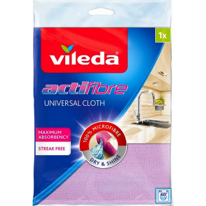 Ściereczka VILEDA mikrofibra uniwersalna fiolet 32x27cm 