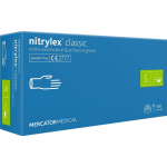 Rękawice nitrylowe MERCATOR Nitrylex Classic S 100 szt.