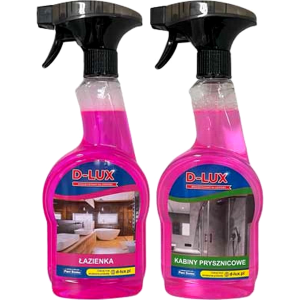 Zestaw do mycia łazienki i kabin D-LUX Spray 2 x 500ml