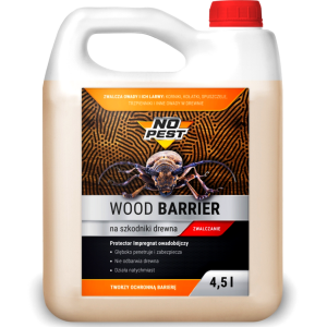 Płyn na szkodniki do drewna NO PEST Wood Barrier korniki 4,5L