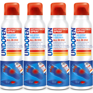 Aktywny spray do stóp i obuwia UNDOFEN All In One 4x