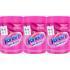 Odplamiacz proszek VANISH Oxi Action Skuteczny Bez Chloru Kolor 3x