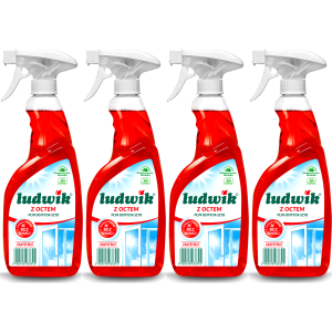 Płyn z octem LUDWIK Grapefruit mycie glazury szyb Spray