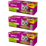 Mokra karma dla kotów WHISKAS Mix Smaków galaretka 120 x 85g
