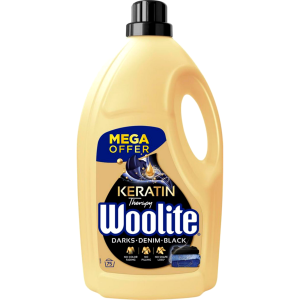 Płyn do prania czarnego WOOLITE Keratin Dark Jeans ciemne 4,5L