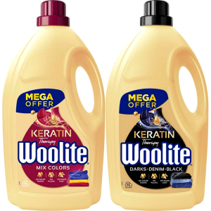 Płyn do prania uniwersalny WOOLITE Keratin Color & Black 150 prań