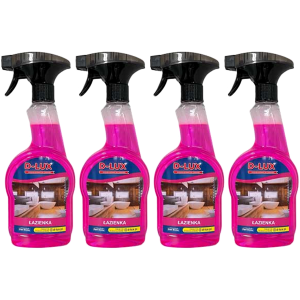 Płyn do mycia łazienki D-LUX Łazienka mycie armatury Spray 4x