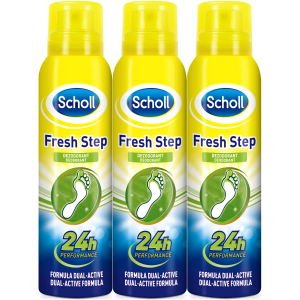 Dezodorant do stóp SCHOLL Fresh Step 24h antyperspirant Spray 3 x 150ml