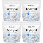 Słodzik naturalny OstroVit Erytrytol zamiennik cukru 0 kalorii 4kg 