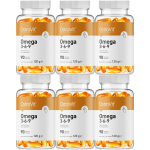 Witaminy OstroVit Omega 3-6-9 Kwasy Tłuszczowe Olej Rybi Lniany 6x