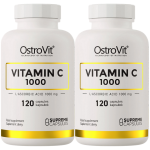 Witamina C OstroVit Kwas L-Askorbinowy 1250% RWS 1000mg 240 szt.