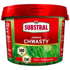 Nawóz do trawnika 2 w 1 SUBSTRAL Zwalcza Chwasty 100 dni 5kg