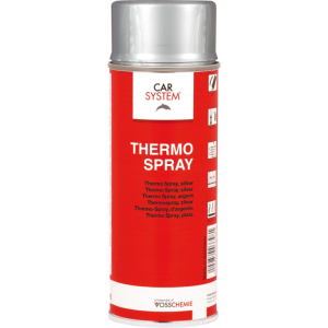 Lakier termoodporny do 600°C CARSYSTEM Thermo-Spray srebrny 400ml