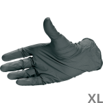 Rękawice ochronne CARSYSTEM Nitril Hand Premium czarne 100 szt.  XL